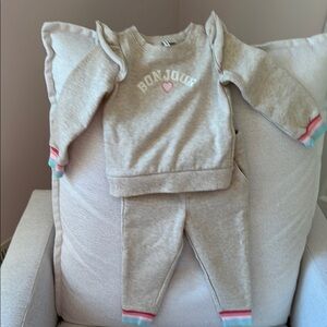 Janie and Jack Bonjour sweat suit
